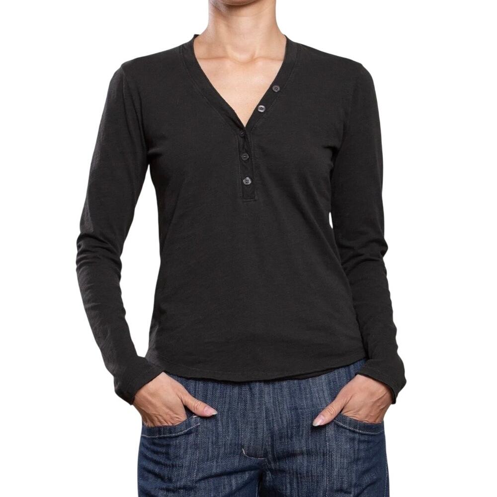 Pharaoh Collection Ari Tee in Supima Slub in Vintage Black Size 4/XL NEW